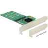 Karta PCI Express x2 4x M.2 key B low profile Delock 89588