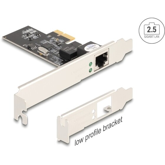 Karta PCI Express x1 1x RJ45 2,5 Gigabit LAN Delock 89598