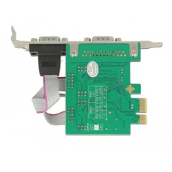 Karta PCI Express x1 2-portowa RS-232 921K z zasilaniem Delock 89641