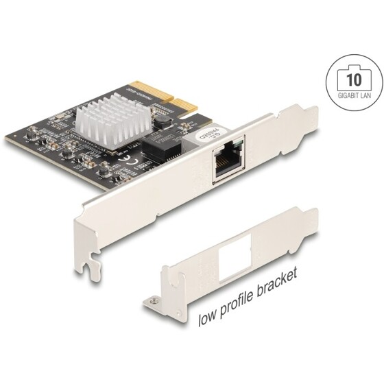 Karta PCI Express 1x RJ45 10 Gigabit LAN NBASE-T Delock 89654