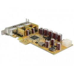Karta PCI Express x1 PoweredUSB 1x 24V + 2x 12V Delock 89655