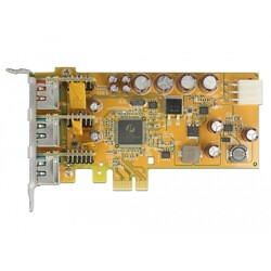 Karta PCI Express x1 PoweredUSB 1x 24V + 2x 12V Delock 89655