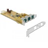 Karta PCI Express x1 PoweredUSB 3x 12V Delock 89656