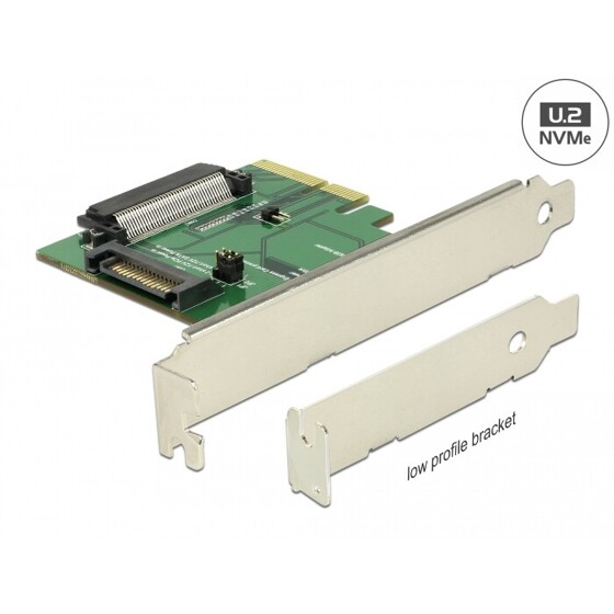 Karta PCI Express x4 1-portowa U.2 NVMe SFF-8639 żeńska wewnętrzna Delock 89672