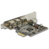 Karta PCI Express x1 na 3x FireWire B + 1x FireWireA wewn. Delock 89864