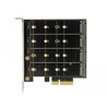 Karta PCI Express x4 4x M.2 key B z RAID Delock 89888