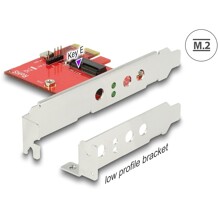 Karta PCI Express x1 1x M.2 key E low profile Delock 89889