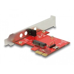 Karta PCI Express x1 1x M.2 key E low profile Delock 89889