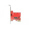 Karta PCI Express x1 1x M.2 key E low profile Delock 89889