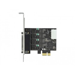 Karta PCI Express x1 4-portowa RS-232 z zasilaniem 5V / 12V Delock 89895