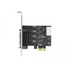 Karta PCI Express x1 4-portowa RS-232 z zasilaniem 5V / 12V Delock 89895