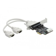 Karta PCI Express x1 2-portowa RS-232 z zasilaniem 5V / 12V Delock 89909
