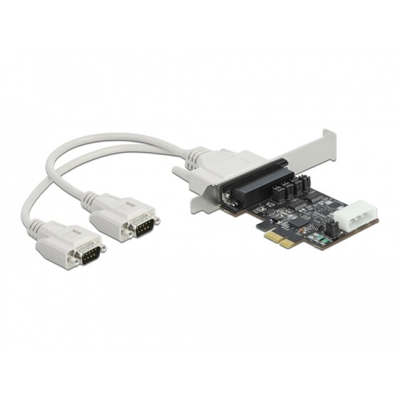Karta PCI Express x1 2-portowa RS-232 z zasilaniem 5V / 12V Delock 89909