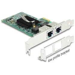 Karta PCI Express x1 2x RJ45 Gigabit LAN Delock 89944