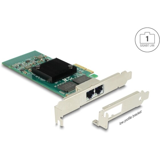 Karta PCI Express x4 2x RJ45 Gigabit LAN Delock 89945