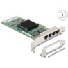 Karta PCI Express x4 4x RJ45 Gigabit LAN Delock 89946