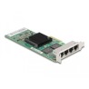 Karta PCI Express x4 4x RJ45 Gigabit LAN Delock 89946