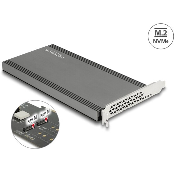 Karta PCI Express x16 2x NVMe M.2 key M Delock 89961
