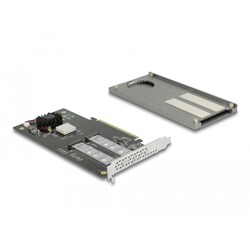 Karta PCI Express x16 2x NVMe M.2 key M Delock 89961