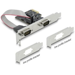 Karta PCI Express x1 2-portowa RS-232 Delock 90001