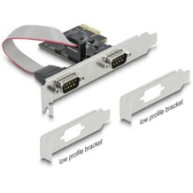 Karta PCI Express x1 2-portowa RS-232 Delock 90001