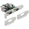 Karta PCI Express x1 2-portowa RS-232 Delock 90007