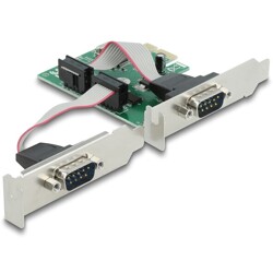 Karta PCI Express x1 2-portowa RS-232 Delock 90007