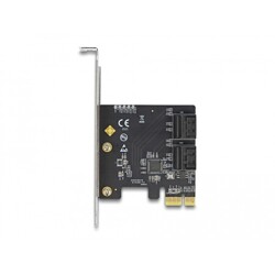 Karta PCI Express x1 4-portowa SATA low profile Delock 90010