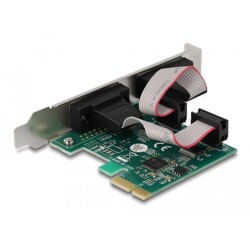 Karta PCI Express x1 2-portowa RS-232 Delock 90046