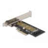 Karta PCI Express x4 1x NVMe M.2 key M 80mm low profile Delock 90047