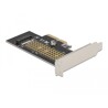 Karta PCI Express x4 1x NVMe M.2 key M 80mm low profile Delock 90047