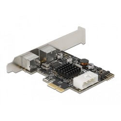 Karta PCI Express x1 do 2x PS/2 + wewn. pin header USB niskoprofilowa Delock 90049