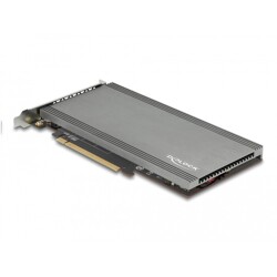Karta PCI Express x16 4x NVMe M.2 key M z radiatorem i wentylatorem Delock 90050