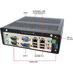 Router Mikrotik Atom D2500 2xLAN Intel 3xRS-232 SATADOM 4GB 12-32V