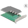 Karta PCI Express x16 4x NVMe M.2 key M z radiatorem Delock 90054