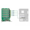 Karta PCI Express x16 4x NVMe M.2 key M z radiatorem Delock 90054