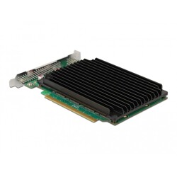 Karta PCI Express x16 4x NVMe M.2 key M z radiatorem Delock 90054