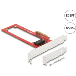 Karta PCI Express x4 do gniazda EDSFF E1.S low profile Delock 90055