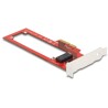 Karta PCI Express x4 do gniazda EDSFF E1.S low profile Delock 90055