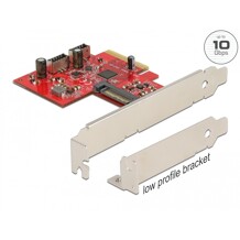 Karta PCI Express x4 do 2x wewn. USB 3.2 Gen 2 keyA 20-pinowe żeńskie Delock 90058