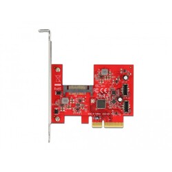 Karta PCI Express x4 do 2x wewn. USB 3.2 Gen 2 keyA 20-pinowe żeńskie Delock 90058