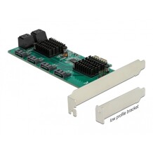 Karta PCI Express x1 8-portowa SATA low profile Delock 90072