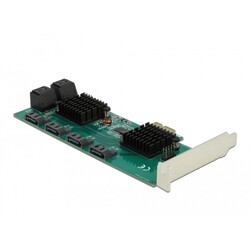 Karta PCI Express x1 8-portowa SATA low profile Delock 90072