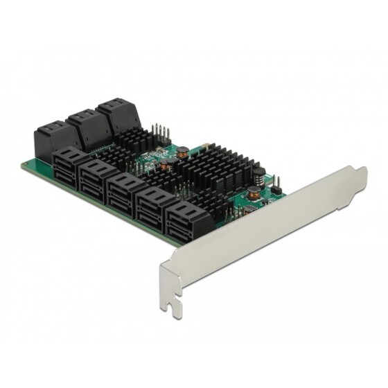 Karta PCI Express x4 16-portowa SATA Delock 90073