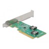 Karta PCI Express 4.0 x8 do 2x SFF-8654 4i NVMe low profile Delock 90076