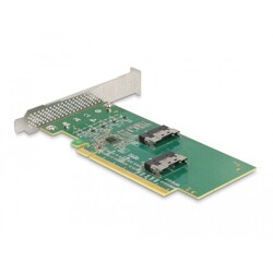Karta PCI Express 4.0 x16 do 4x SFF-8639 U.2 NVMe low profile Delock 90077