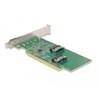 Karta PCI Express 4.0 x16 do 4x SFF-8639 U.2 NVMe low profile Delock 90077