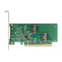Karta PCI Express 4.0 x16 do 4x SFF-8639 U.2 NVMe low profile Delock 90077