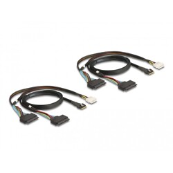 Karta PCI Express 4.0 x16 do 4x SFF-8639 U.2 NVMe low profile Delock 90077