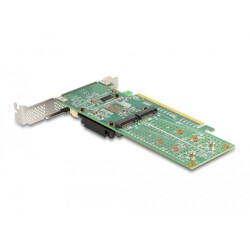 Karta PCI Express x16 4x NVMe M.2 key M low profile Delock 90078